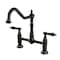 Kingston Brass KS1175PKL Duchess Bridge Kitchen Faucet, Oil Rubbed Bronze KS1175PKL - alternate 1